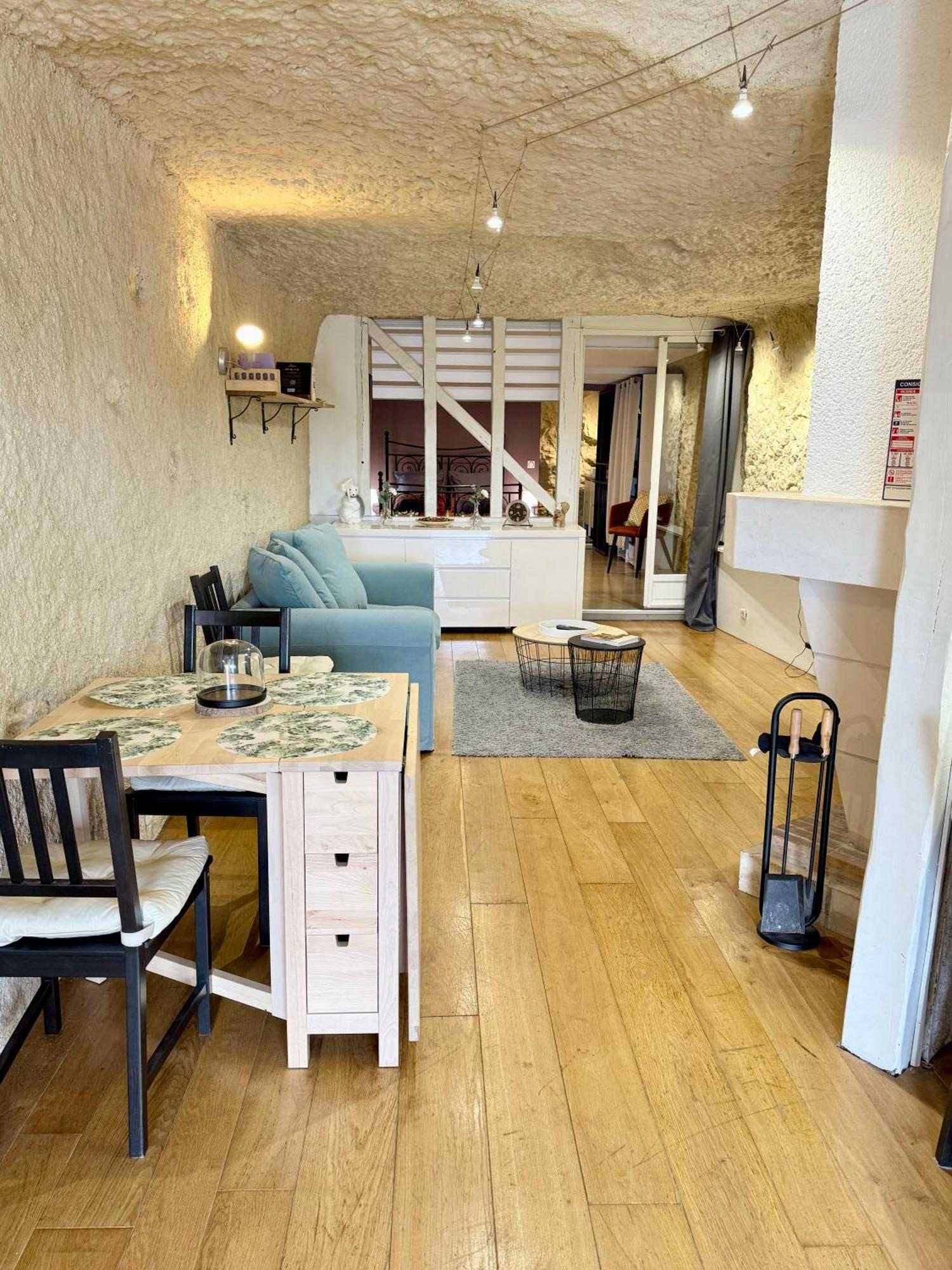 Appartement Troglodyte Du Petit Coteau à Vouvray Extérieur photo