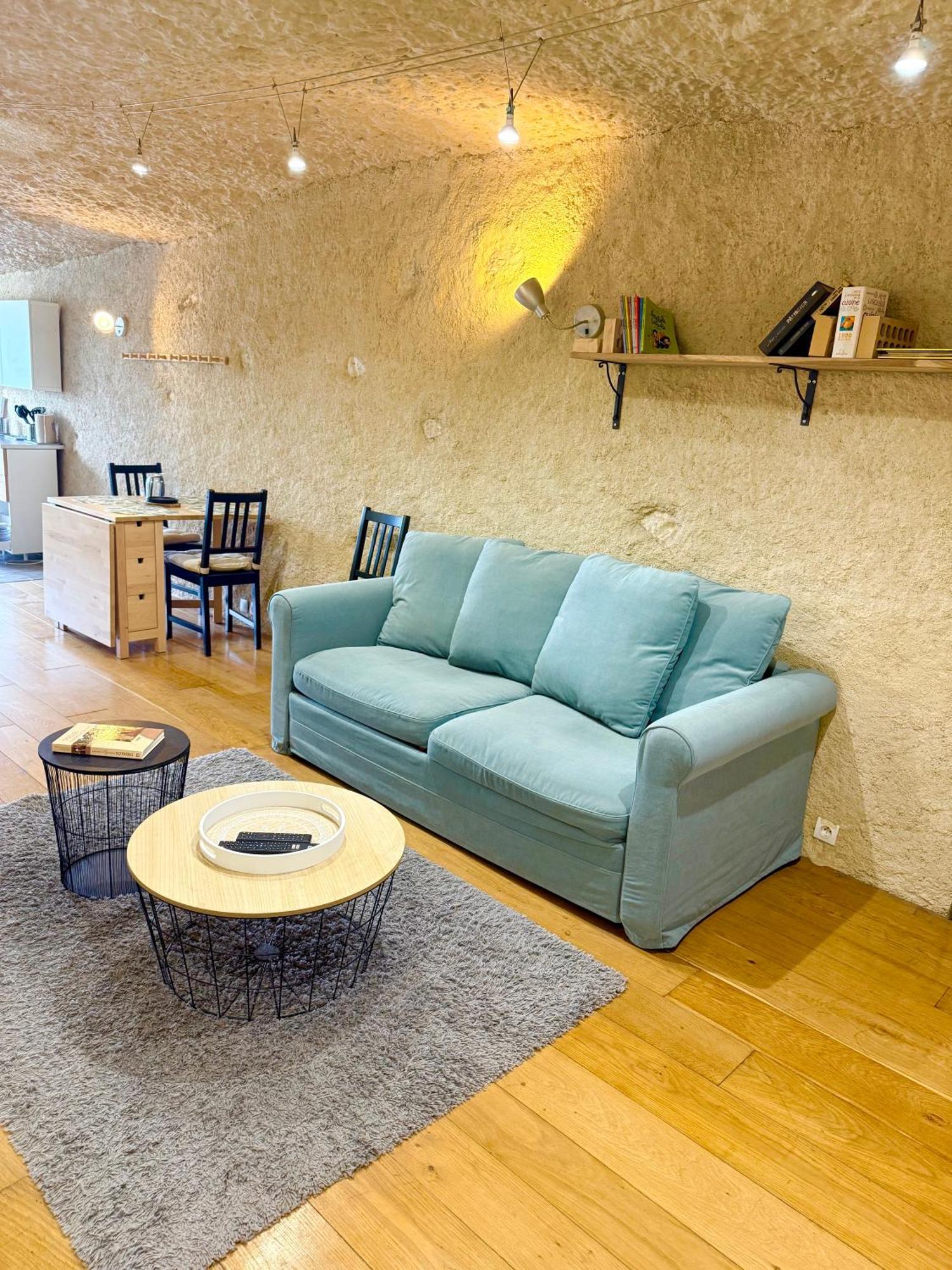 Appartement Troglodyte Du Petit Coteau à Vouvray Extérieur photo